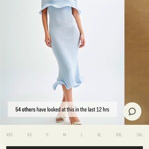 Sold out Meshki Molly Midi dress sky blue